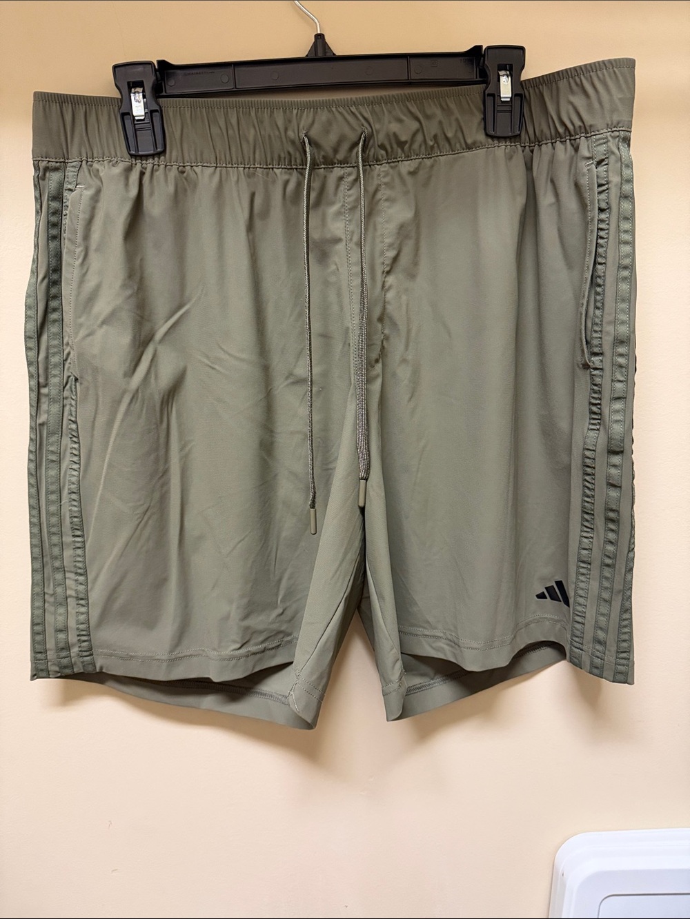 adidas Men's Sage Green Performance Training Shorts
